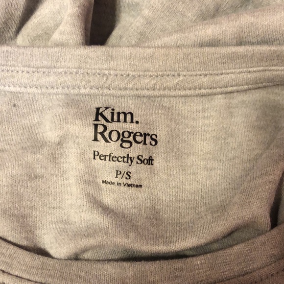 Kim Rogers Perfectly Soft Winter Snow Man Long Sleeve T Shirt - Picture 3 of 4